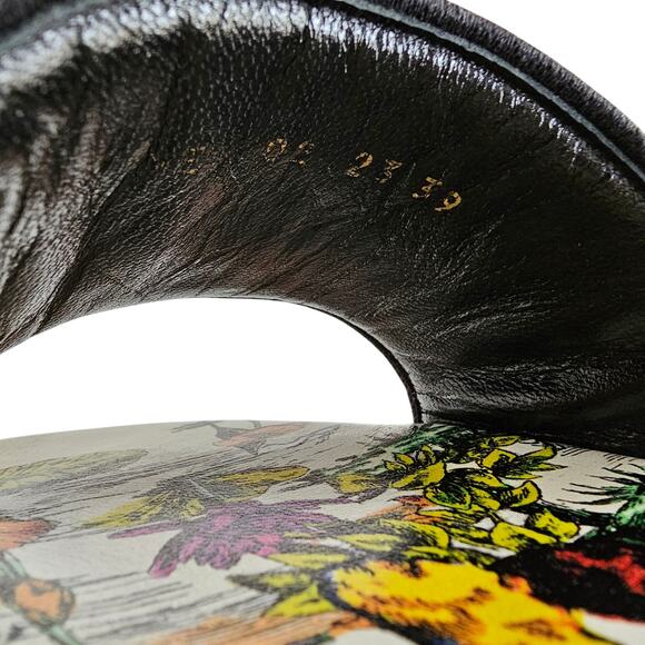 Christian Dior Dway Slide Flat Sandal Size 39 US 9 Pink White Leather Tiger - Picture 13 of 15